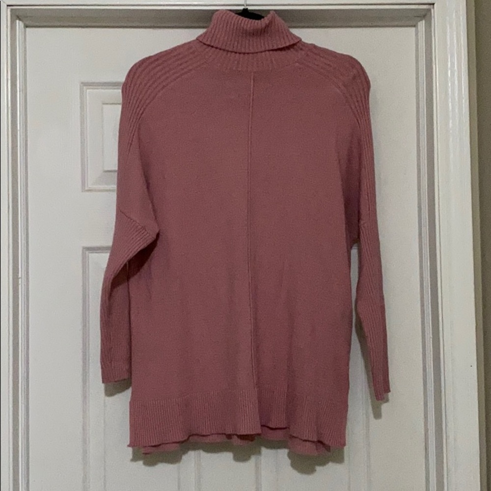 Time And Tru Comfortable Turtleneck Sweater Blush